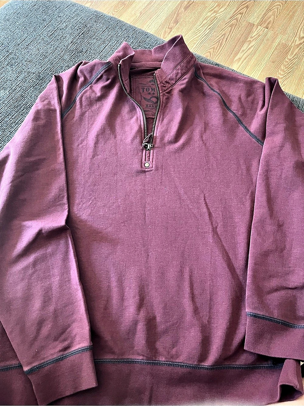 Tommy Bahama Quarter-Zip Pullover in Purple Size Large